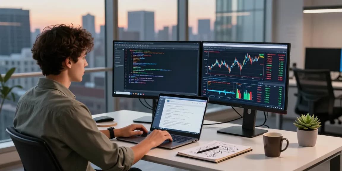 Germany stock WebSocket API showcased in a developer's workspace with real-time market data and analytics.