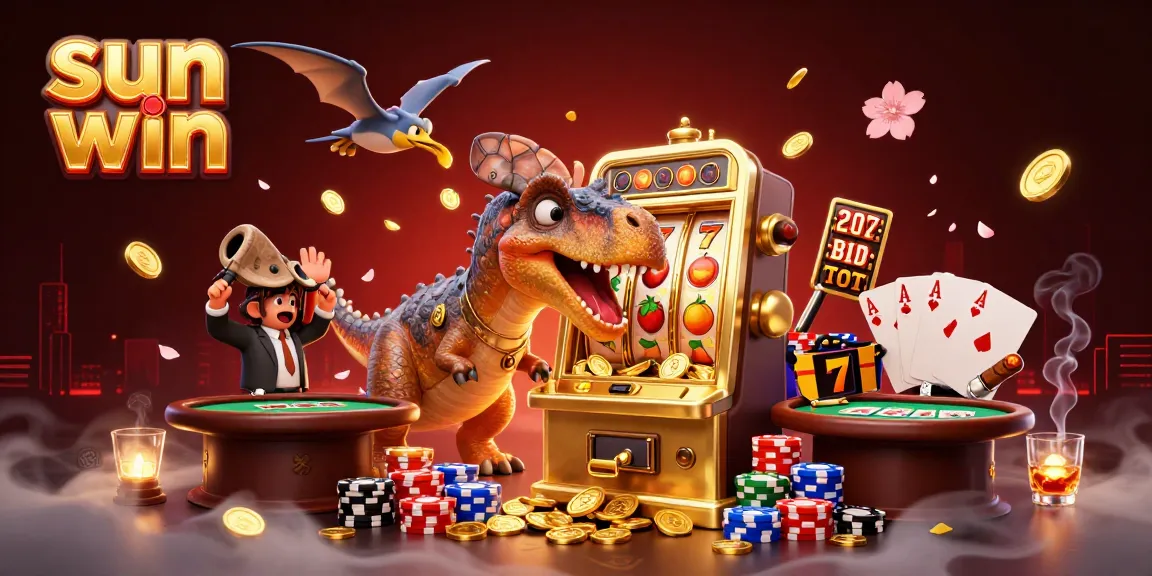 Win big with sun win as a dinosaur creates jackpot excitement at the casino!