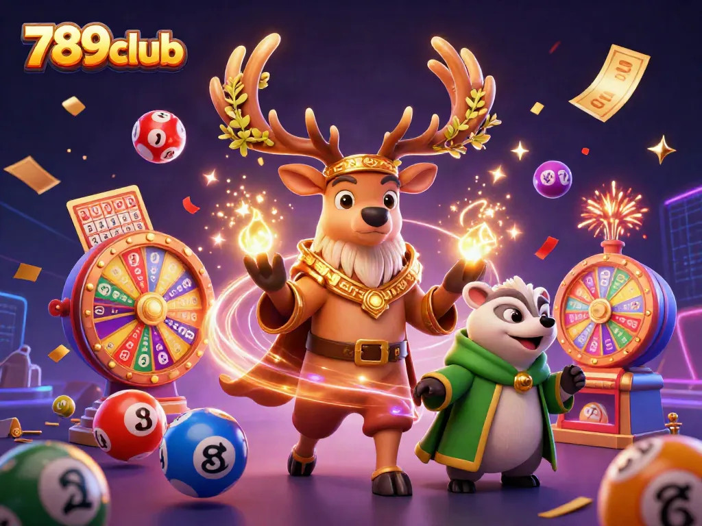 Engage in thrilling gameplay at 789club with vibrant lottery elements and exciting characters!