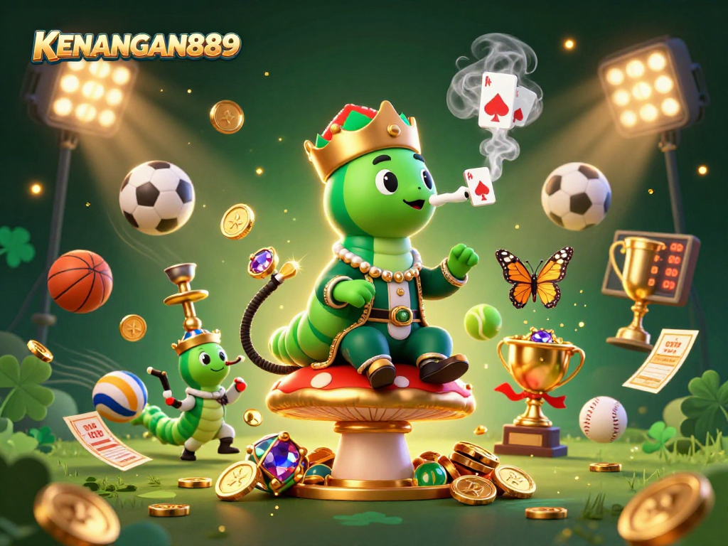 Join the excitement of KENANGAN889 with vibrant sports betting elements and a lively casino atmosphere.