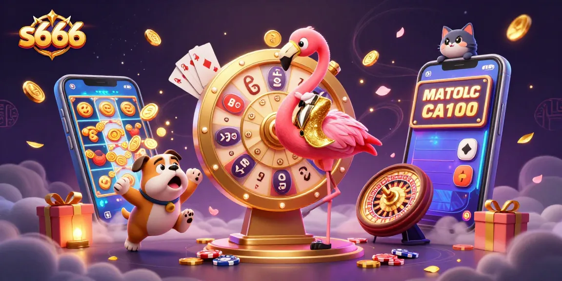 Join the thrilling fun at s666 with a sparkling prize wheel and exciting casino vibes!