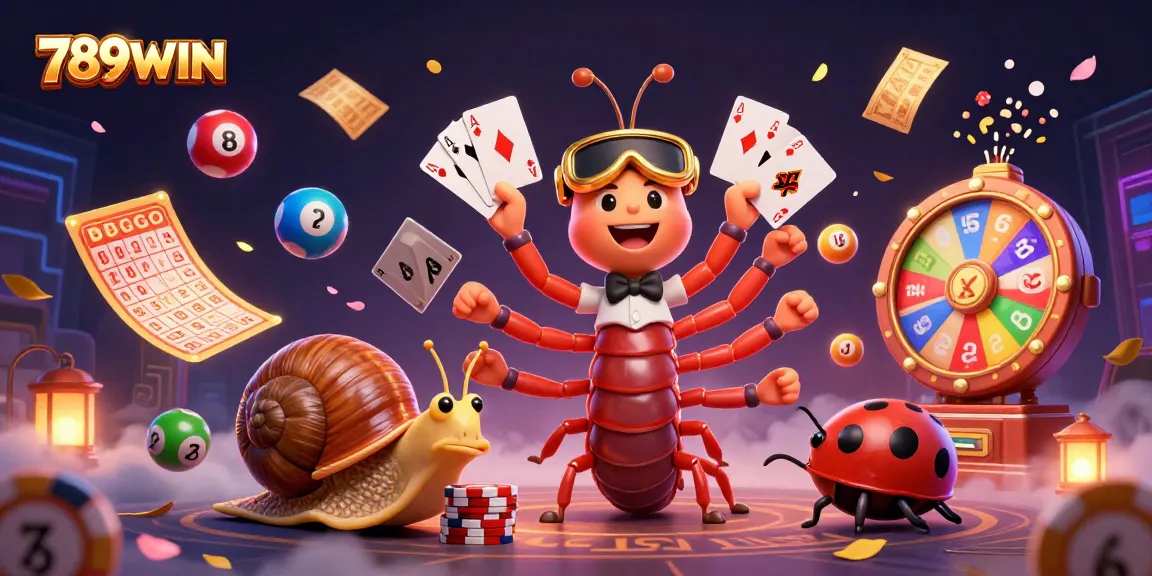 Win big at 789WIN with this exciting digital casino illustration showcasing dynamic game elements
