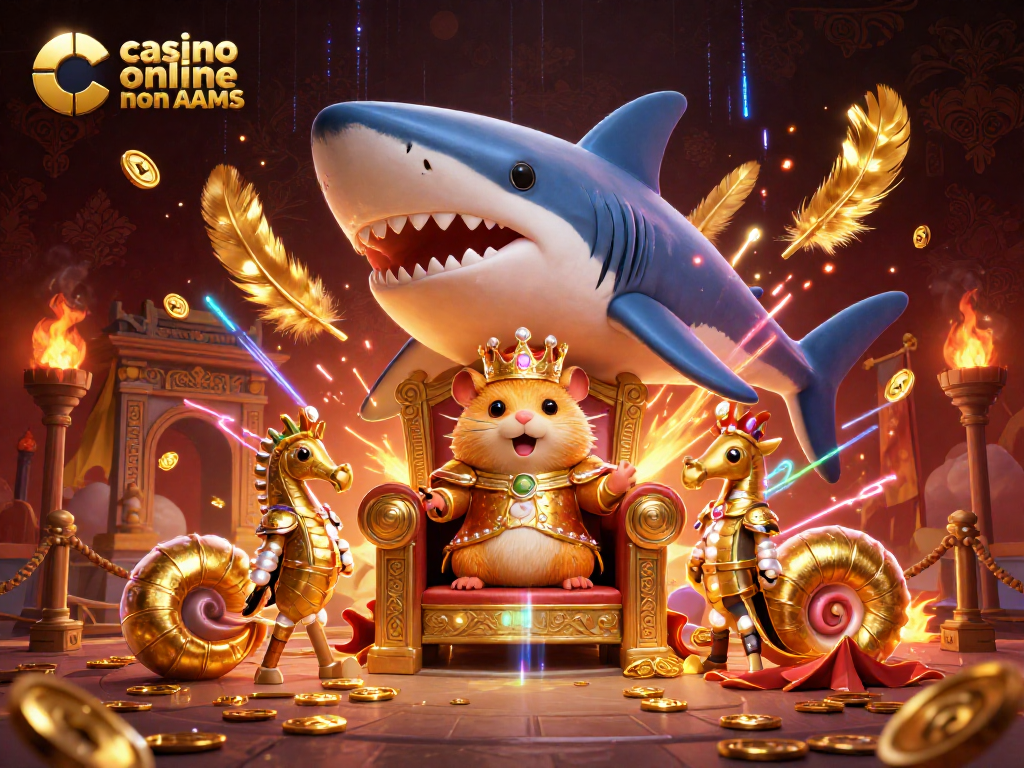 Vincere nel casinò online non AAMS con giocate emozionanti di un re criceto d'oro e guardie cavalluccio marino.