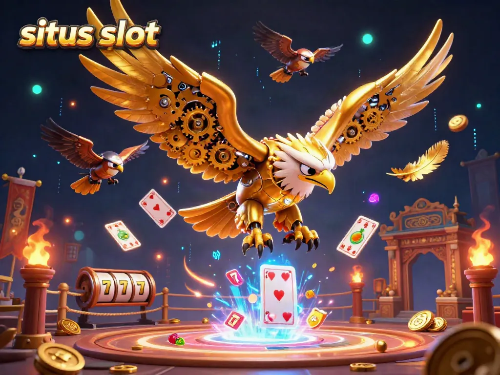 Experience thrilling gameplay at situs slot with dynamic 3D characters and vibrant casino elements.
