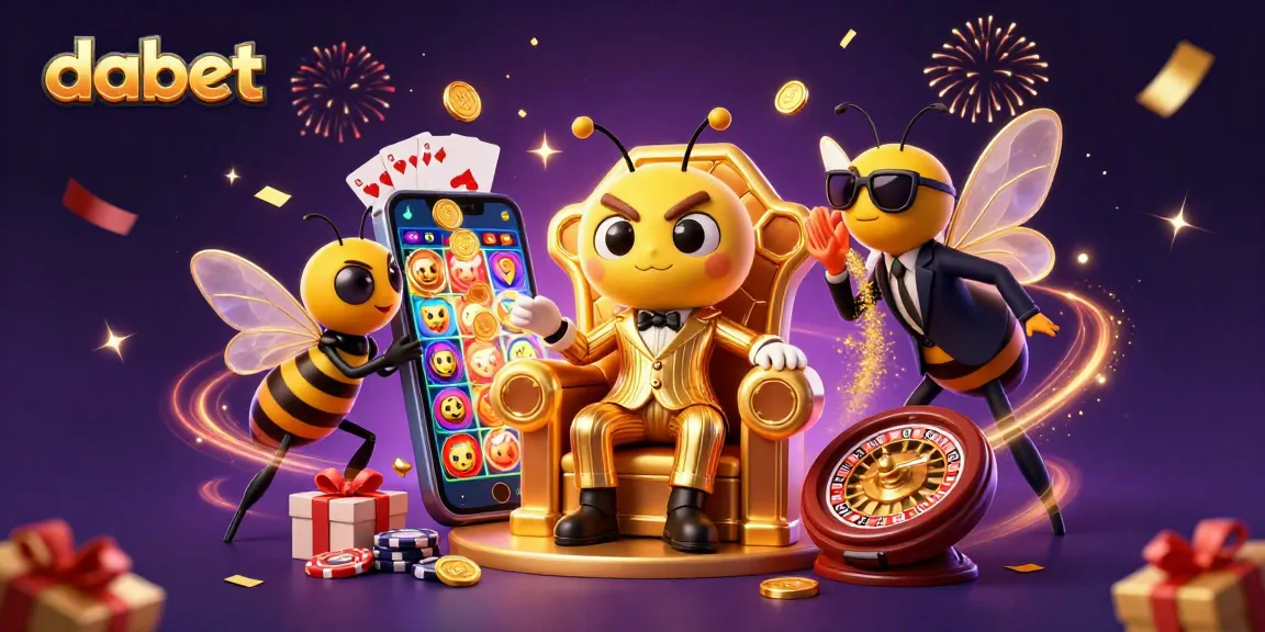 dabet attracts players with thrilling slot action illustrated by an ultra-detailed casino scene