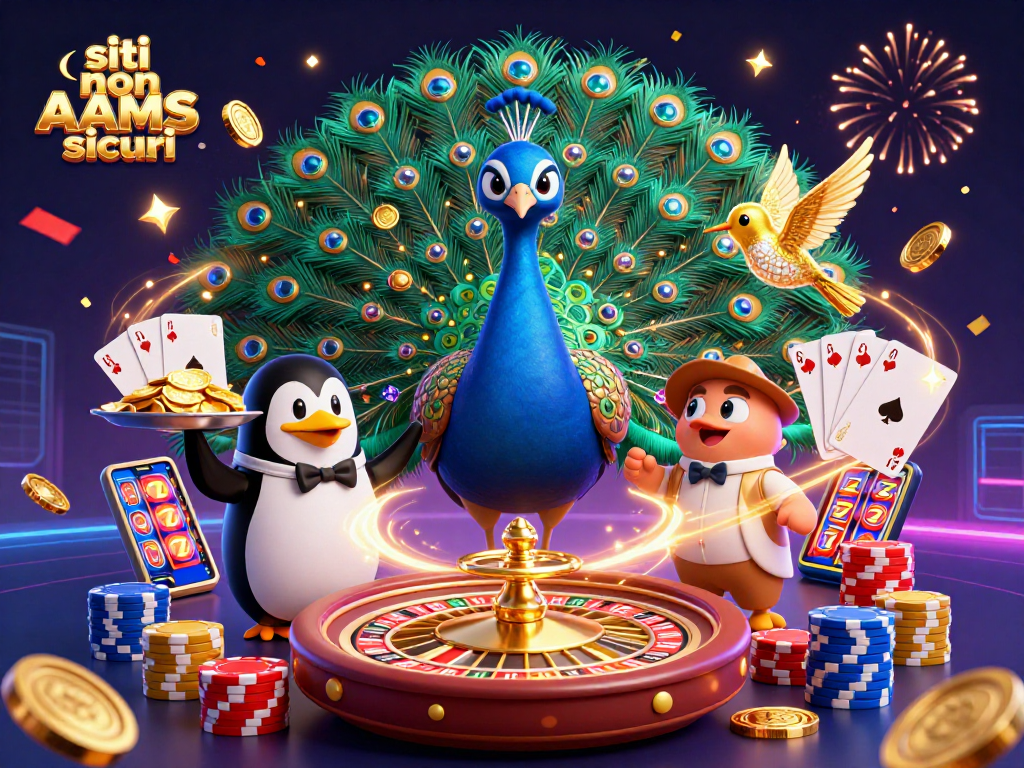 Slot e giochi nei siti non AAMS sicuri con spettacolare ruota della fortuna e personaggi animati