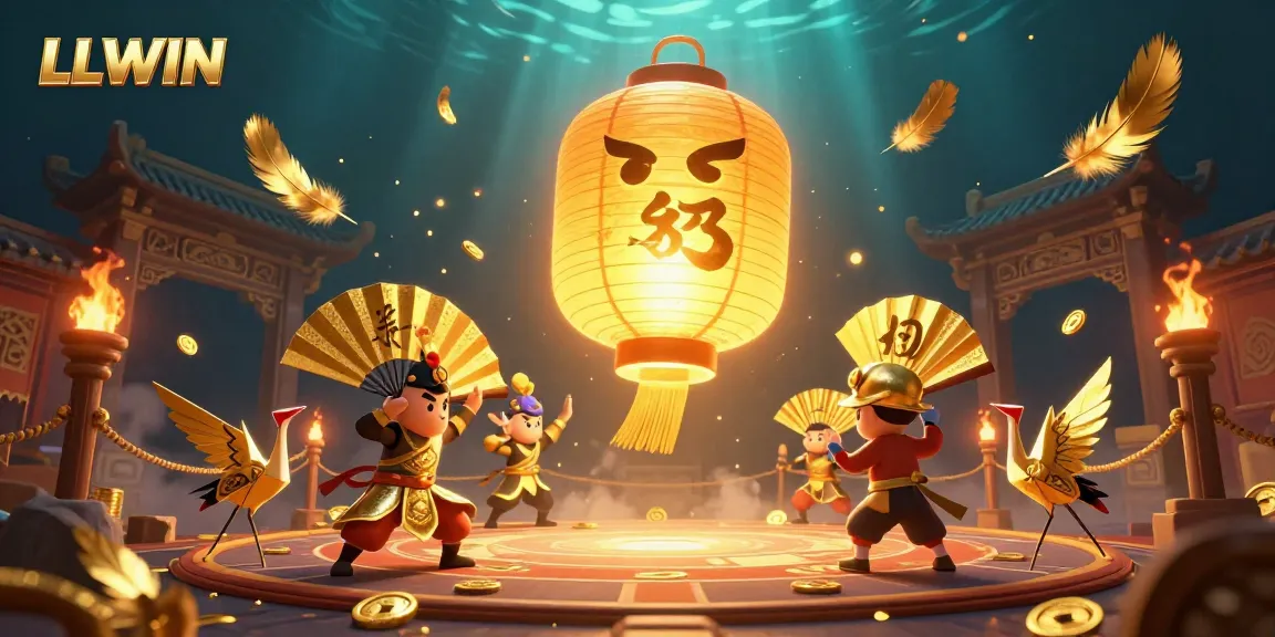 Experience thrilling gameplay with LLWIN at a vibrant, atmospheric casino scene.