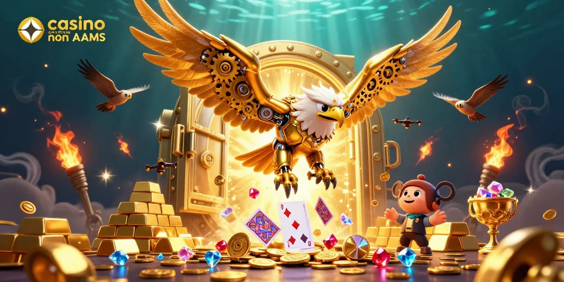 Scopri come vincere nel casino online non AAMS con un'aquila d'oro tra carte e tesori
