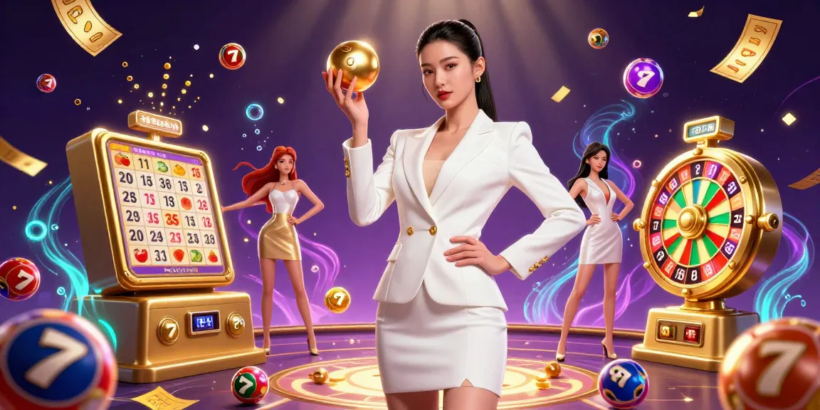 Engage with exciting 39bet casino games surrounded by vibrant lottery elements and dynamic visuals.