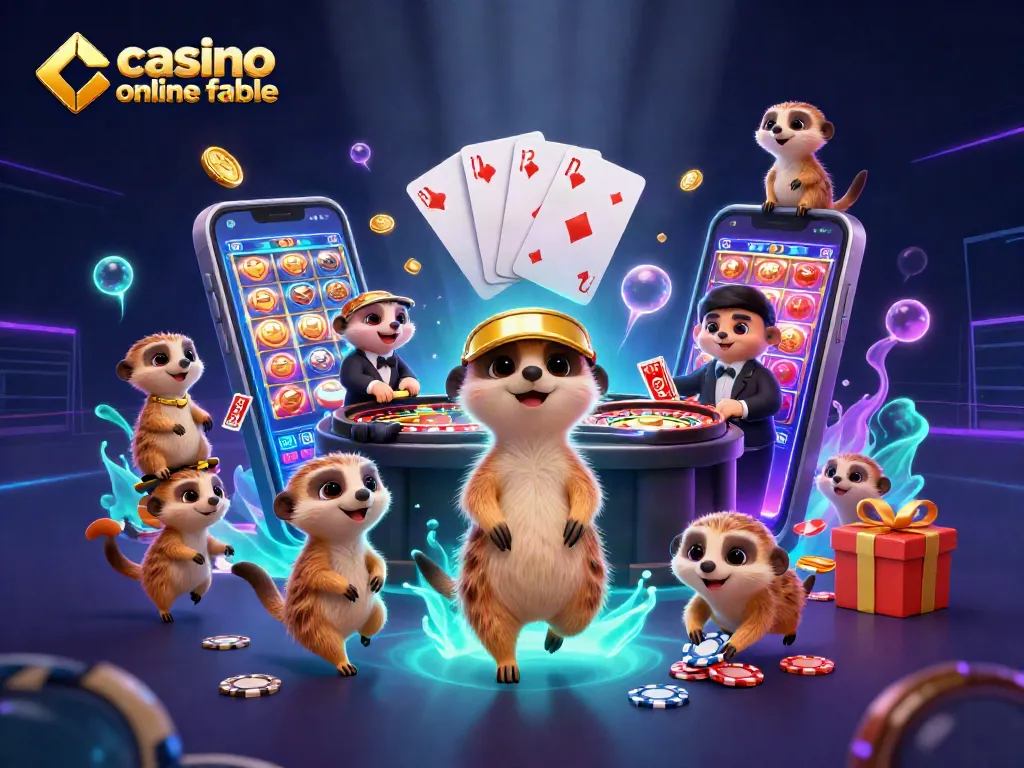 Descubre un casino online fiable con una animada colonia de suricatas dirigiendo su operación de juegos.