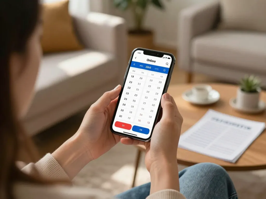 Engaging in đánh lô đề online with a smartphone showing betting options and strategy notes.