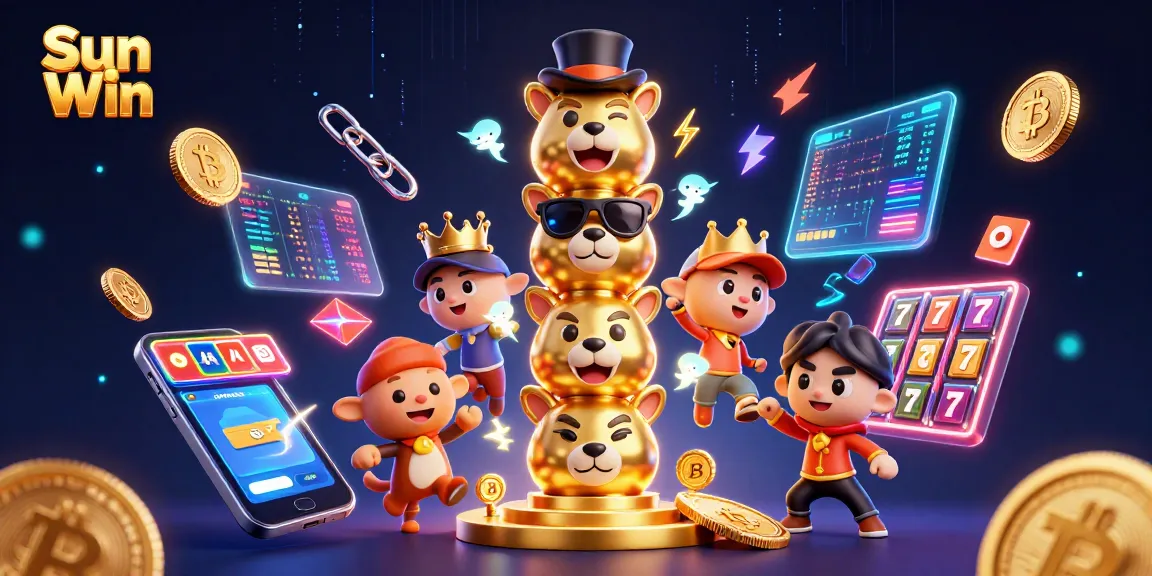 Engage with the vibrant Sun Win casino scene featuring a golden totem and dynamic betting elements.