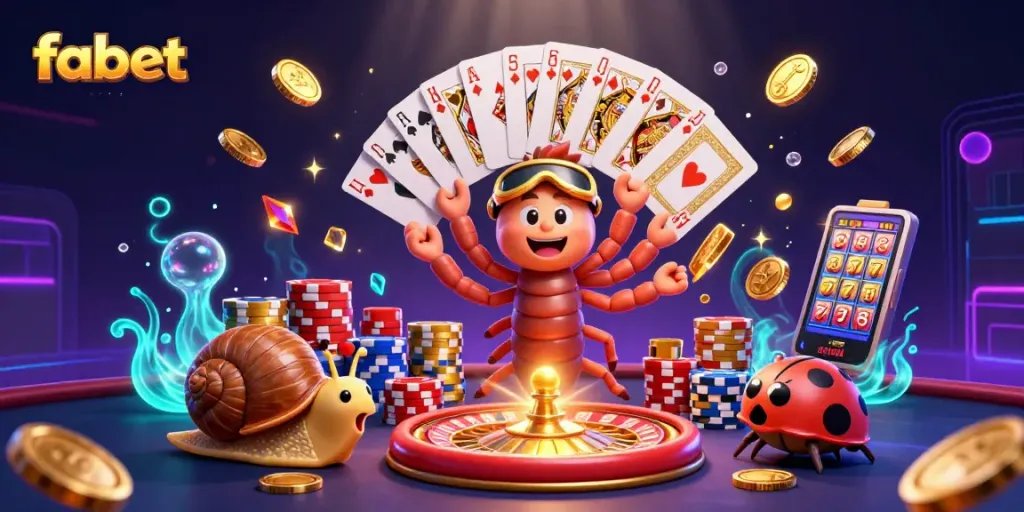 Engage in ultimate fabet gameplay with a colorful 3D casino scene featuring dynamic characters and thrilling elements.