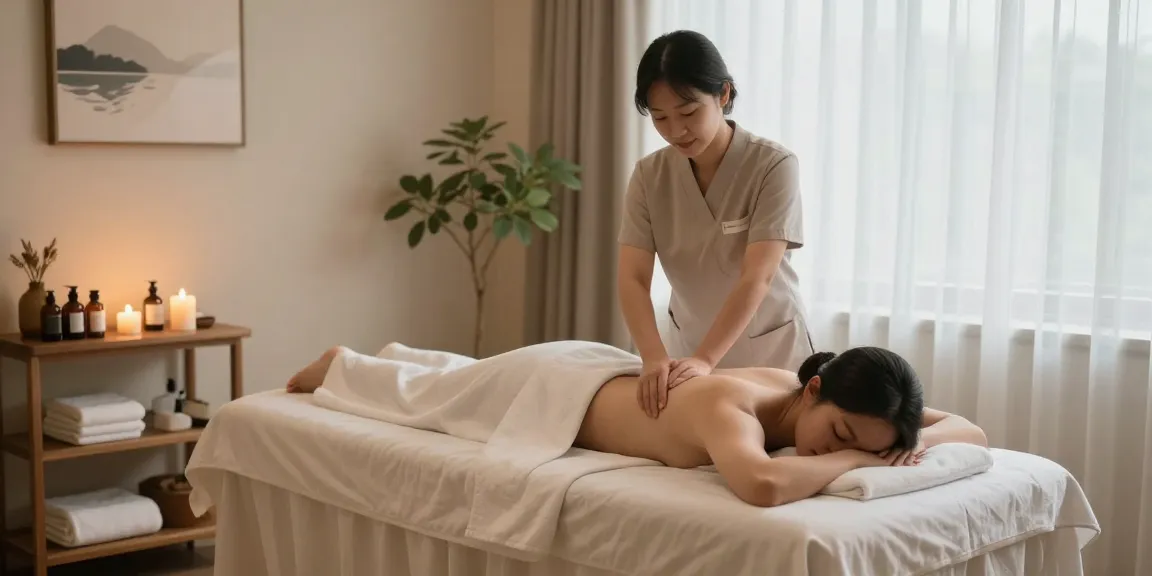 Experience a relaxing 김포출장마사지 in a serene spa setting with soothing therapy elements.