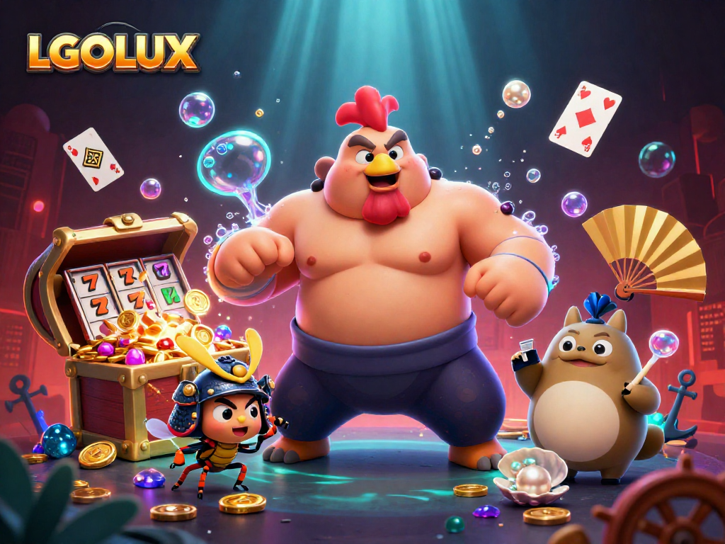 Experience winning with LGOLUX's thrilling sumo and samurai-themed gaming scene full of excitement.