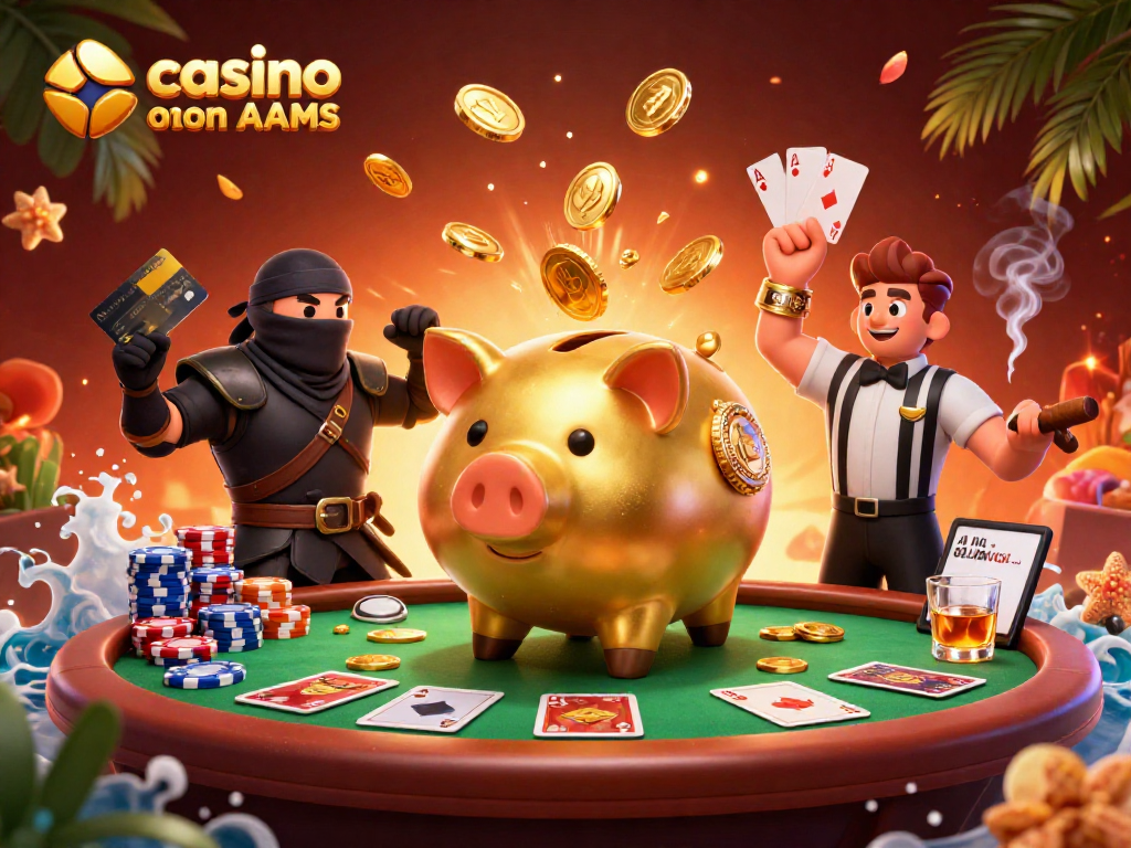 Gioca nel casino online non AAMS con il wrestler maiale dorato e i suoi avversari, atmosfere vivaci.