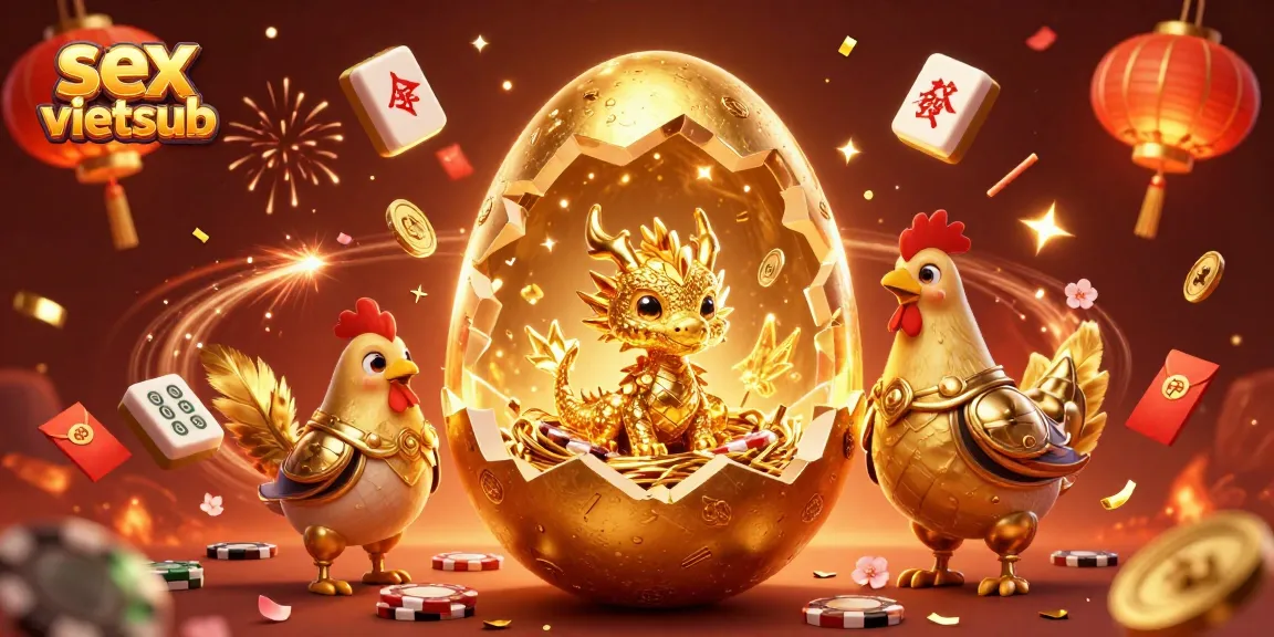 Engage in high-stakes gaming with the exciting sex vietsub casino illustration featuring animated gold dragon.