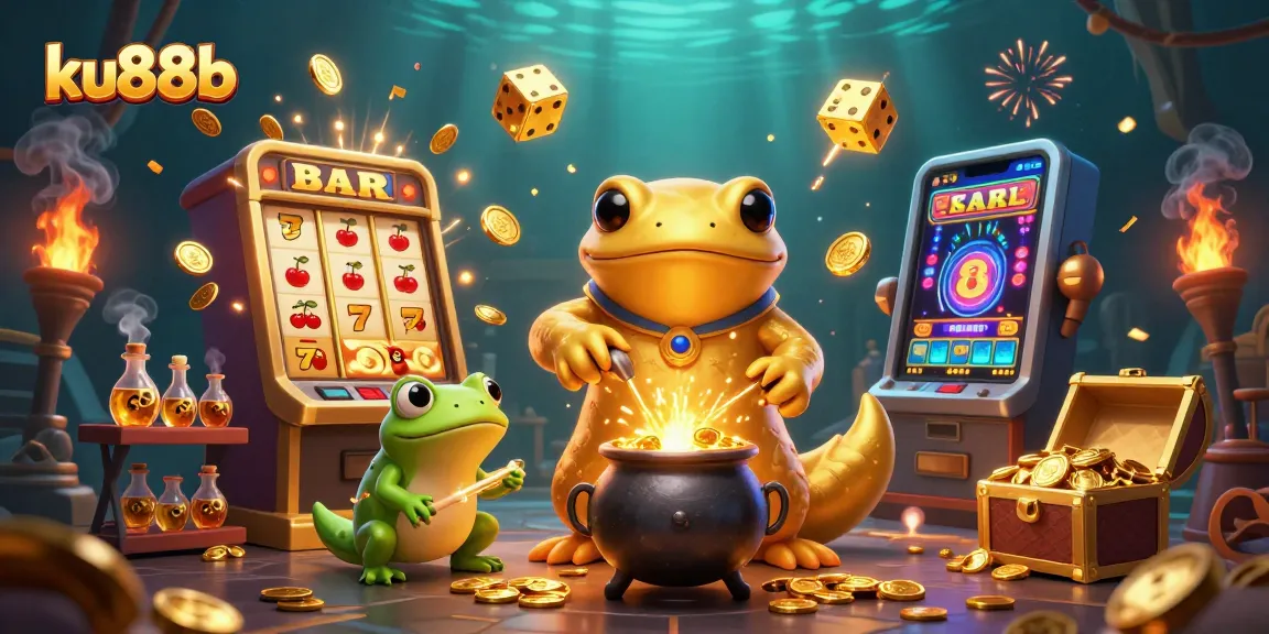 ku88b unites alchemist and apprentice in a vibrant casino scene with exploding jackpots and golden treasures