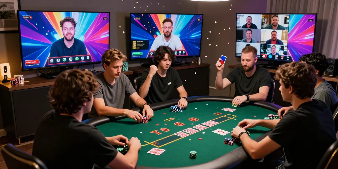 Exciting online poker game with players engaging in Daftar Dominobet, showcasing lively atmosphere and digital interaction.