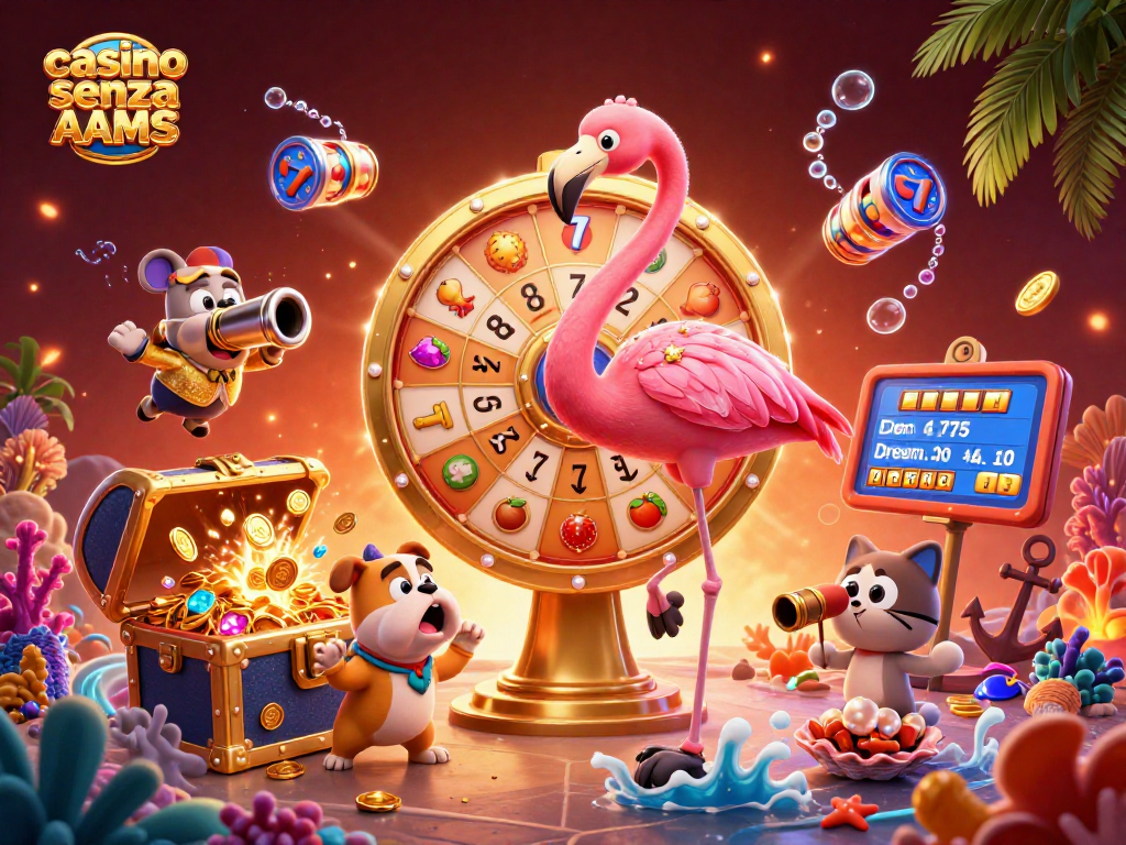 Giocare al casino senza AAMS, ecco una scena di un emozionante gioco con premi e divertimento.