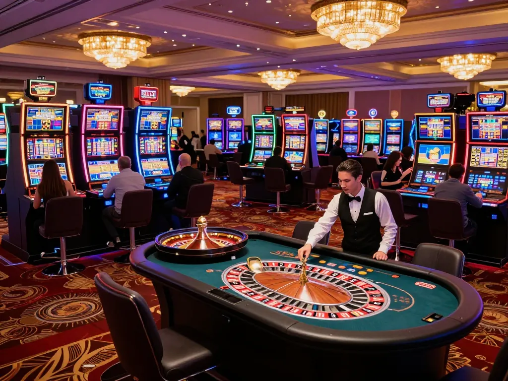 Experience exciting gambling with xx88 at a luxury casino, vibrant games, and a lively atmosphere.