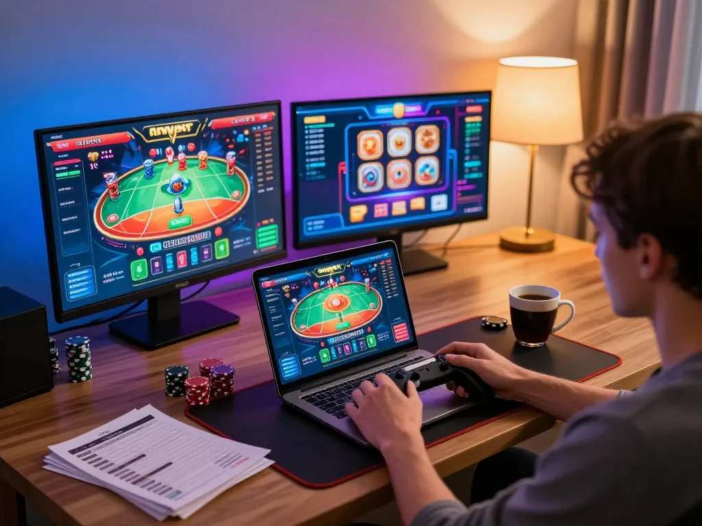 The engaging online gaming moment showcasing a player immersed in strategic betting tactics related to greenpeaceetplawsuit.