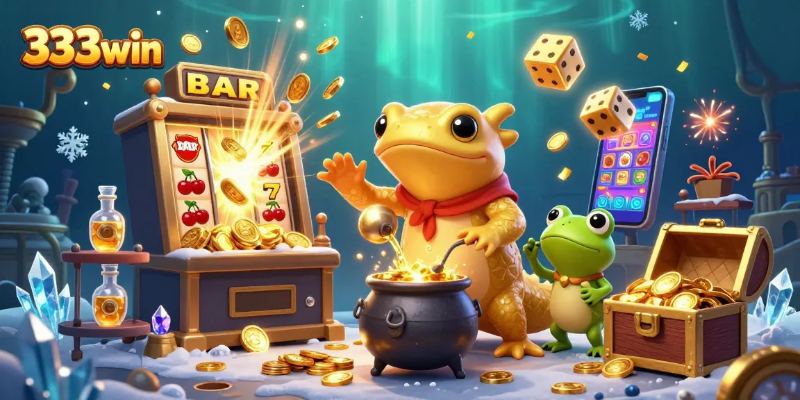 Experience thrilling wins at 333win with a vibrant casino scene depicting lavish rewards and gaming excitement.