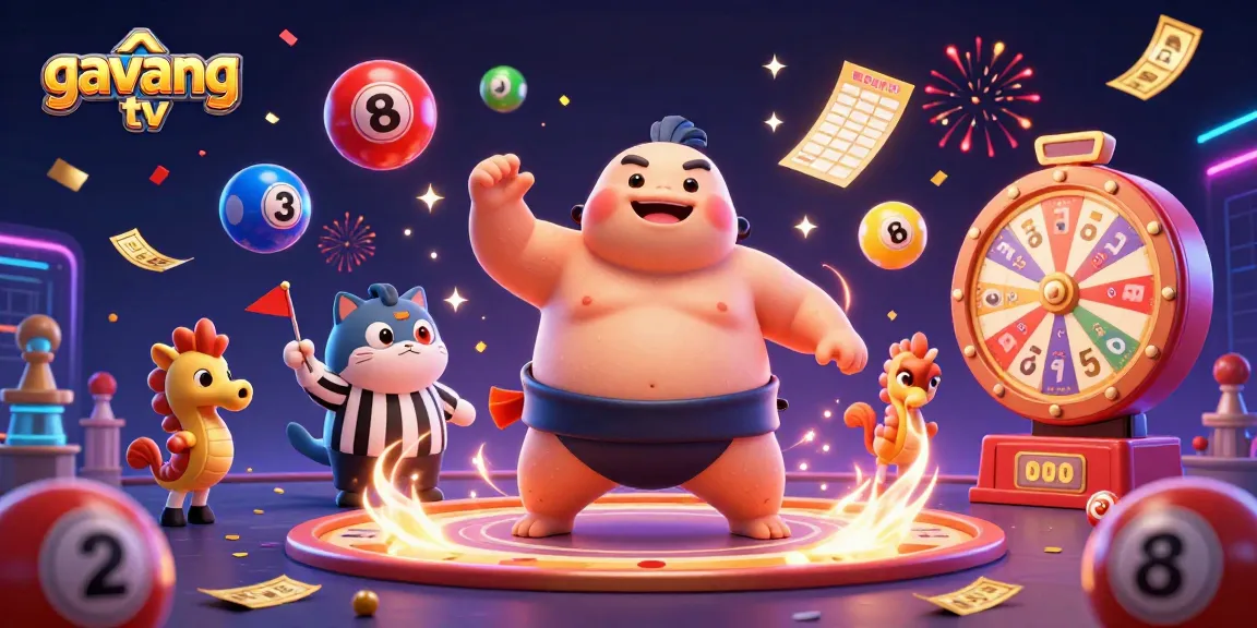 Engage with the exciting world of gambling at gavang tv with colorful lottery elements and lively underwater scene.