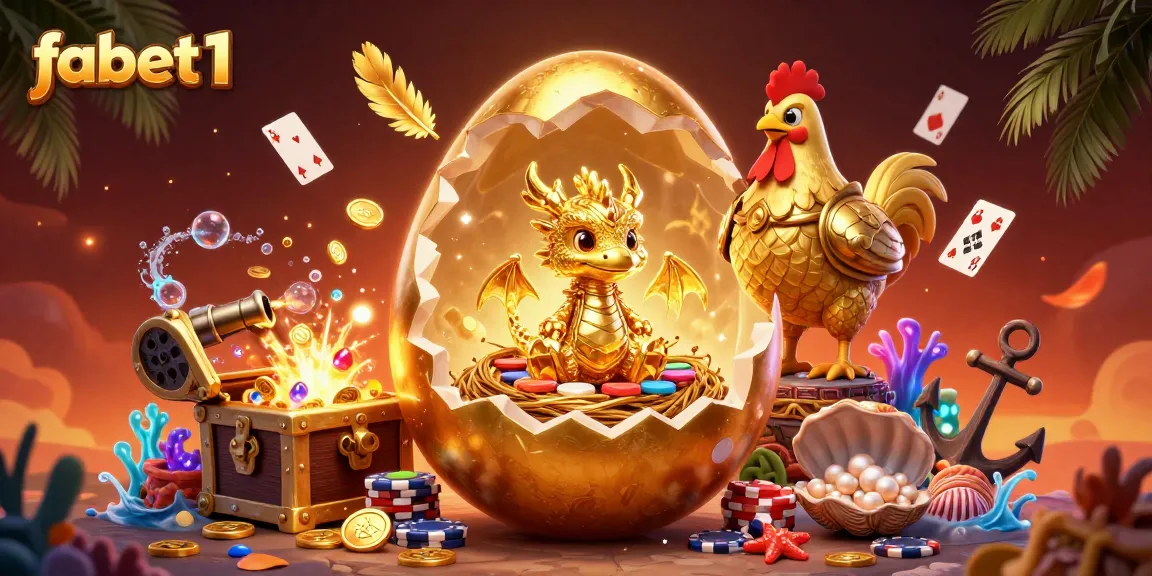 Experience the excitement of fabet1 as a golden dragon emerges from poker chips, blending gambling and fantasy.