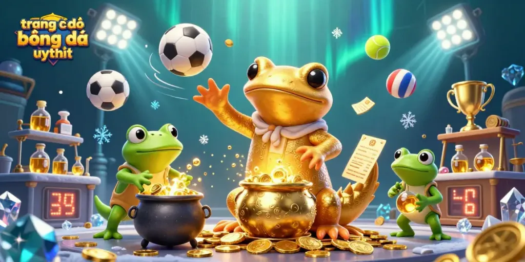 Khám phá trang cá độ bóng đá uy tín với hình ảnh sinh động từ các nhân vật và yếu tố trò chơi thể thao.