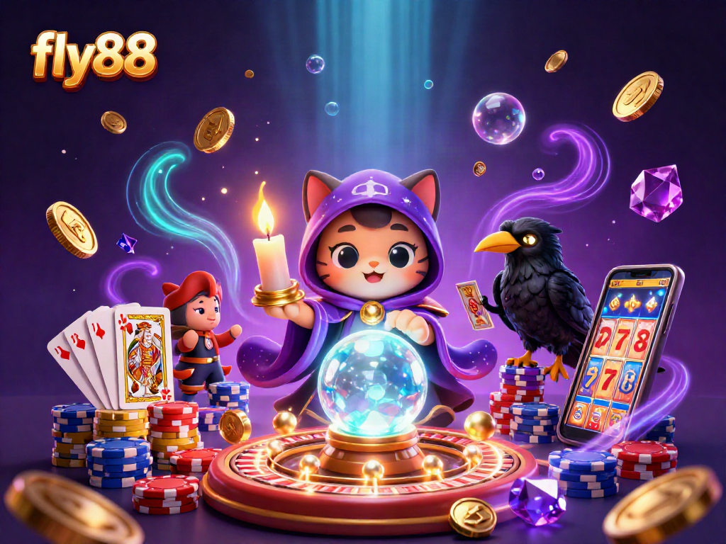 Experience thrilling action at fly88 with mystic characters and vibrant casino elements.