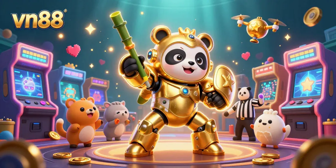 Engage with vn88's vibrant gaming world featuring dynamic casino-themed characters and elements.