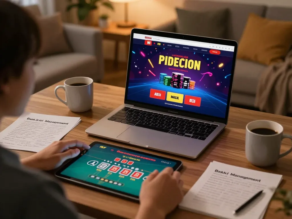 TR88 engaging with live dealer blackjack game on laptop screen in a cozy home setting