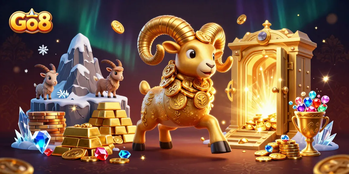 Engage with Go8 in a dynamic casino scene filled with treasures and excitement.