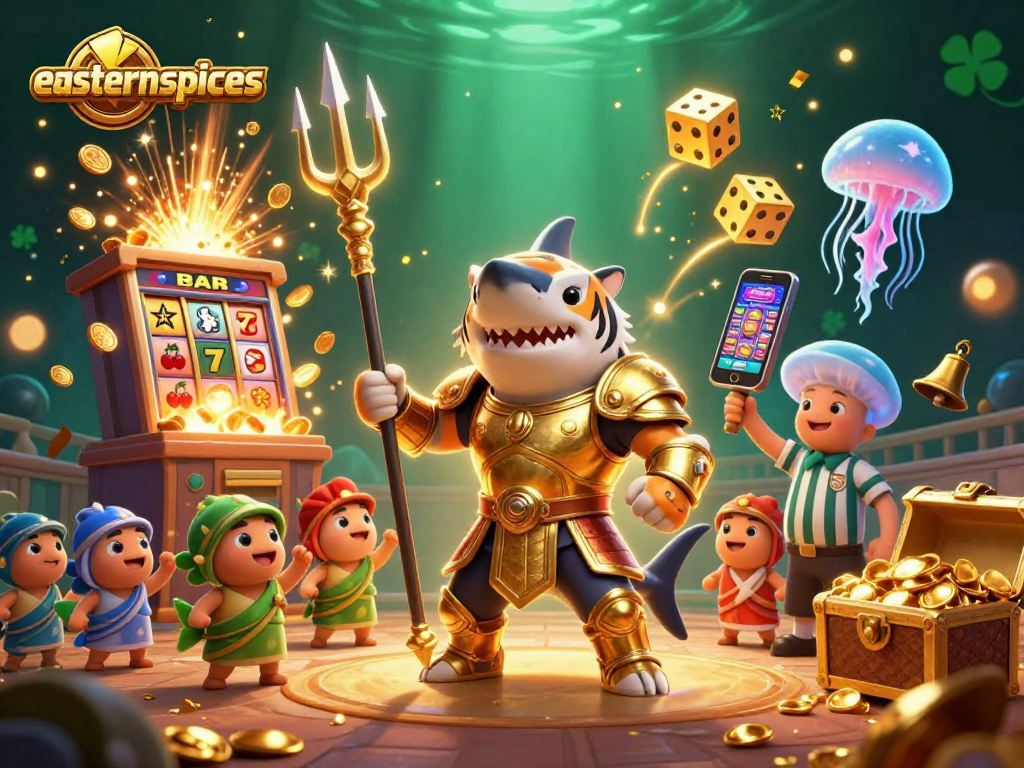Experience thrilling wins at easternspices with a vibrant slot scene packed with action!