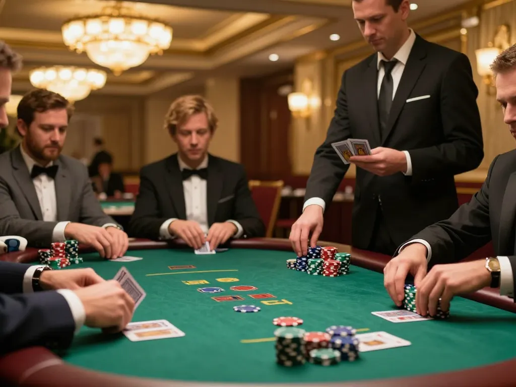 sunwin players strategizing in an exciting poker game with chips and cards