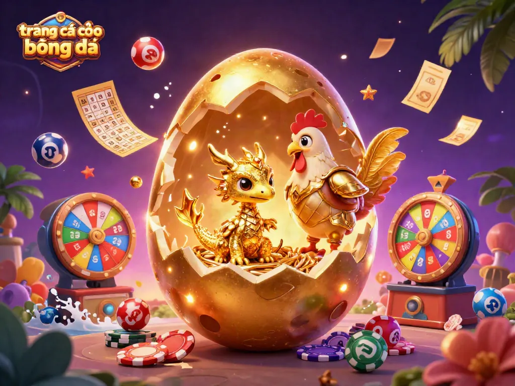 Trải nghiệm trang cá cược bóng đá với hình ảnh hấp dẫn và sinh động về rồng vàng và bóng xổ số.