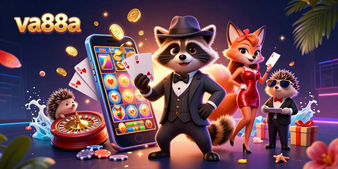 Win big at va88a while enjoying a lively casino scene with charismatic characters and vibrant game elements.