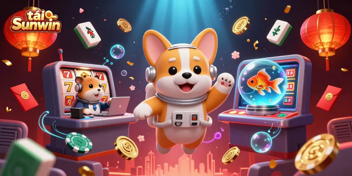 Experience thrilling gaming action with tải Sunwin in a vibrant casino space scene