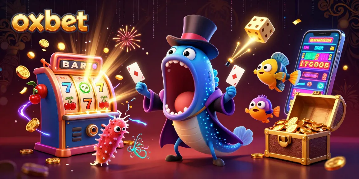 Experience thrilling wins at oxbet with a magical 3D casino scene full of action and chance.