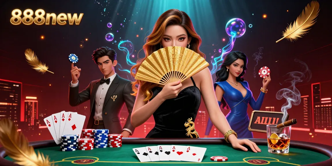 Experience thrilling casino action with 888new, featuring poker tables and glamorous ambiance.