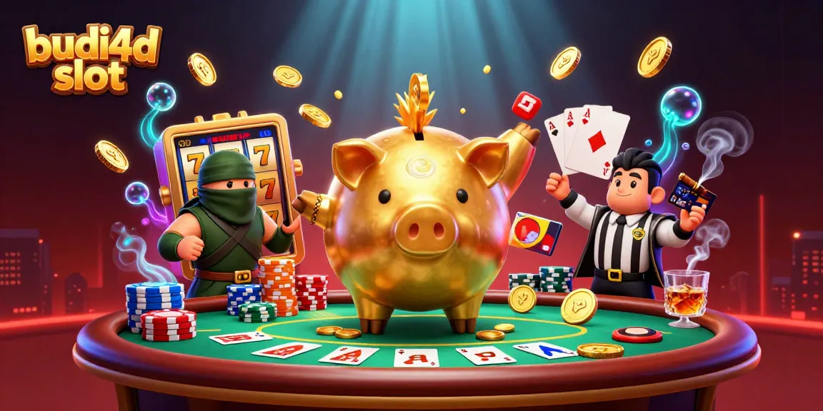 Win big with budi4d slot in thrilling gameplay surrounded by vibrant casino elements.