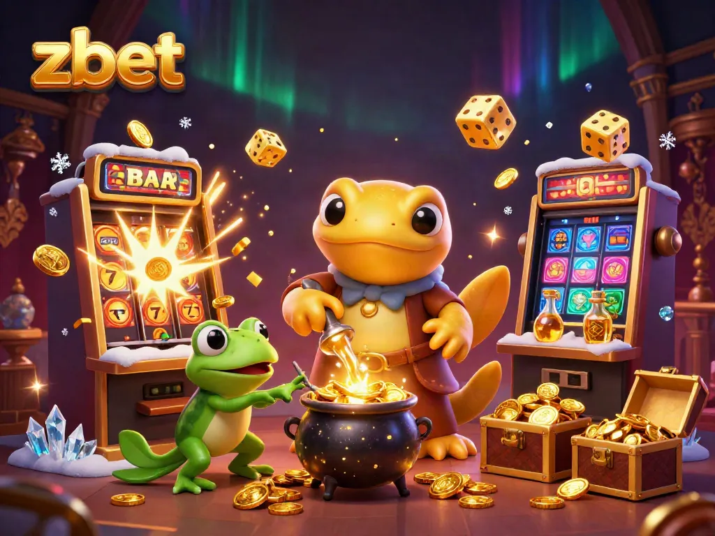 ZBET showcases thrilling casino action with golden alchemists and jackpot excitement.