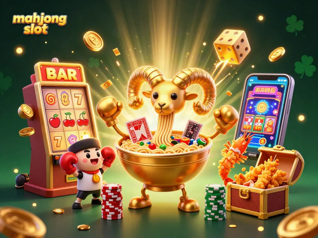 Experience thrilling wins in the mahjong slot with vibrant characters and dynamic casino symbols.