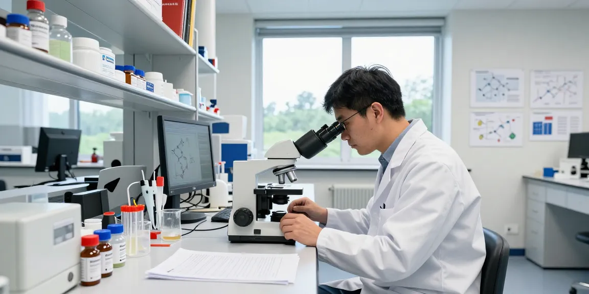 Buy retatrutide Canada in a modern lab setting with scientists conducting peptide research.