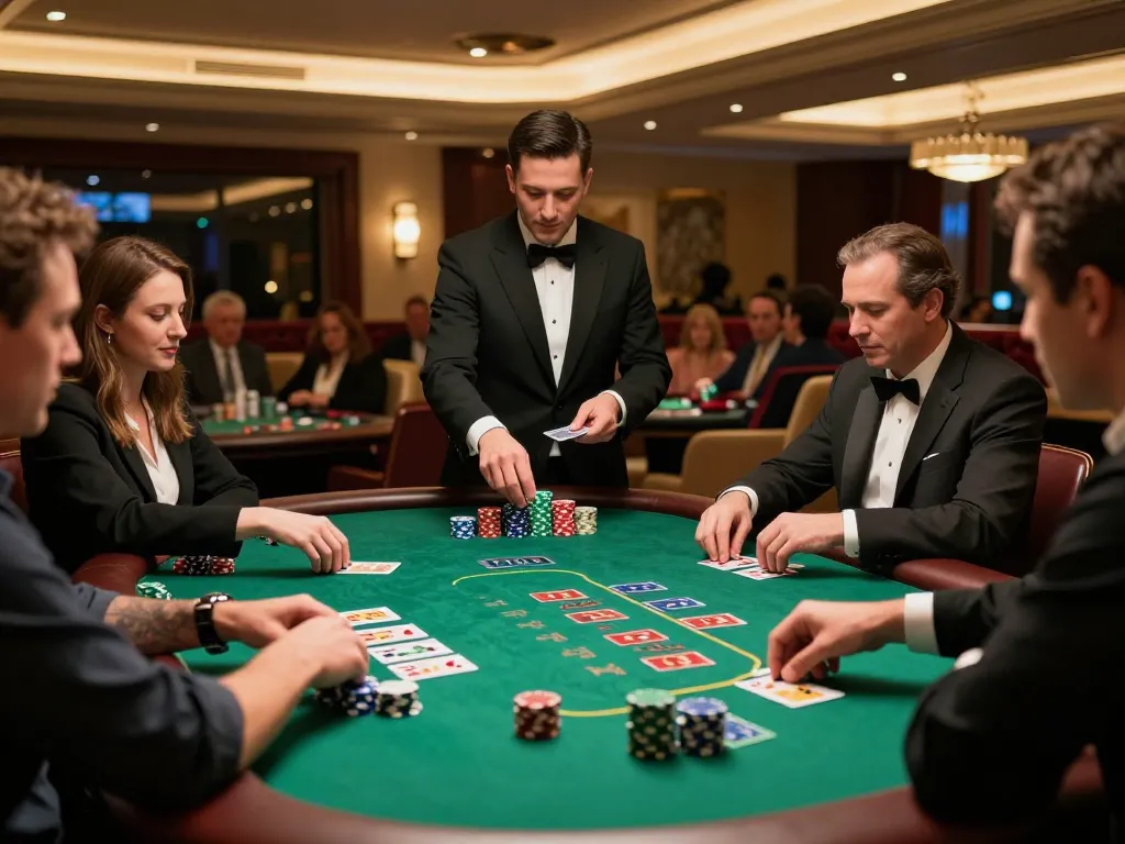 Engaging players experience Pragmati Play blackjack strategy at a luxury casino table